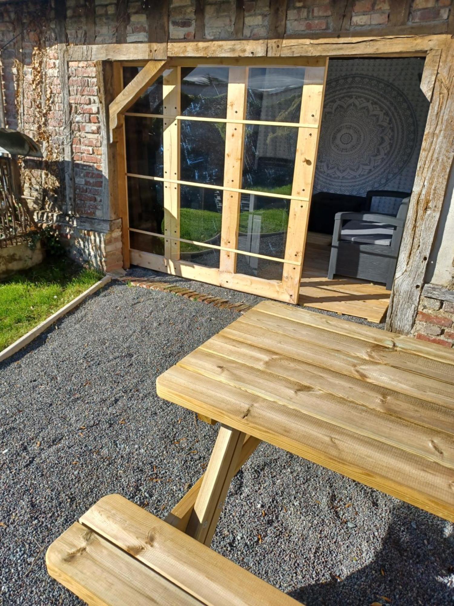 Le Refuge De Normandie Avec Spa Et Cheminee Mesnieres-en-Bray Exterior foto